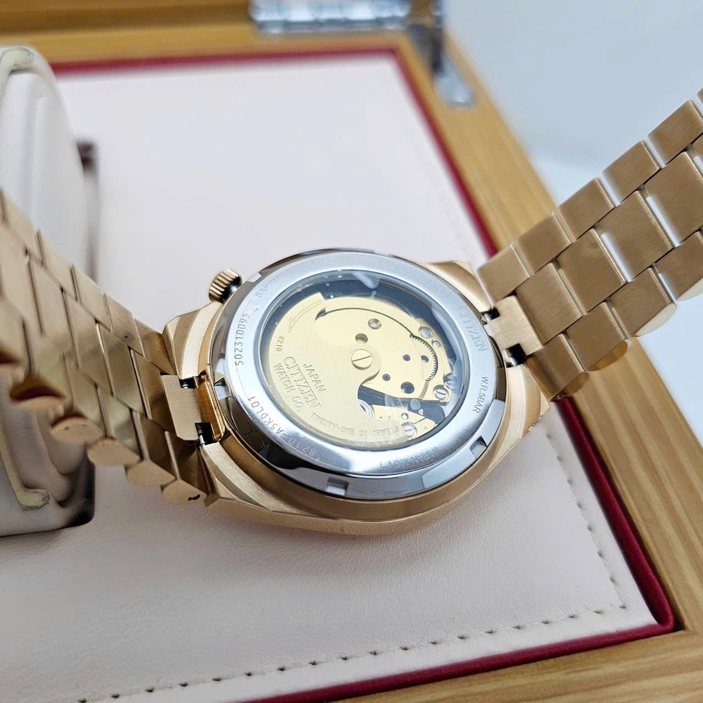 Đồng Hồ Nam Citizen Automatic Tsuyosa Mechanical Rose Red NJ0153-82X