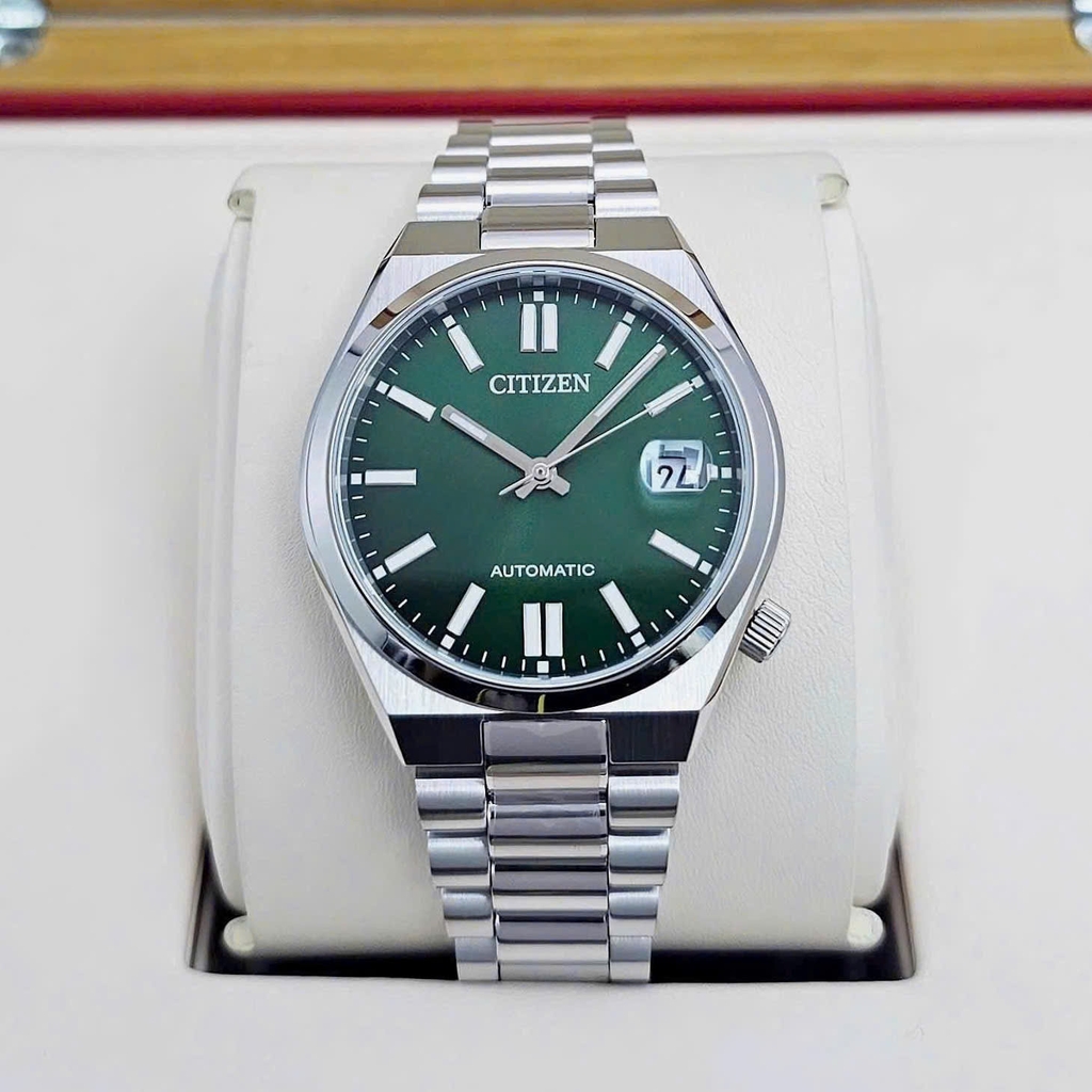 Đồng Hồ Unisex Citizen Automatic Tsuyosa 37mm Green NJ0200-50X