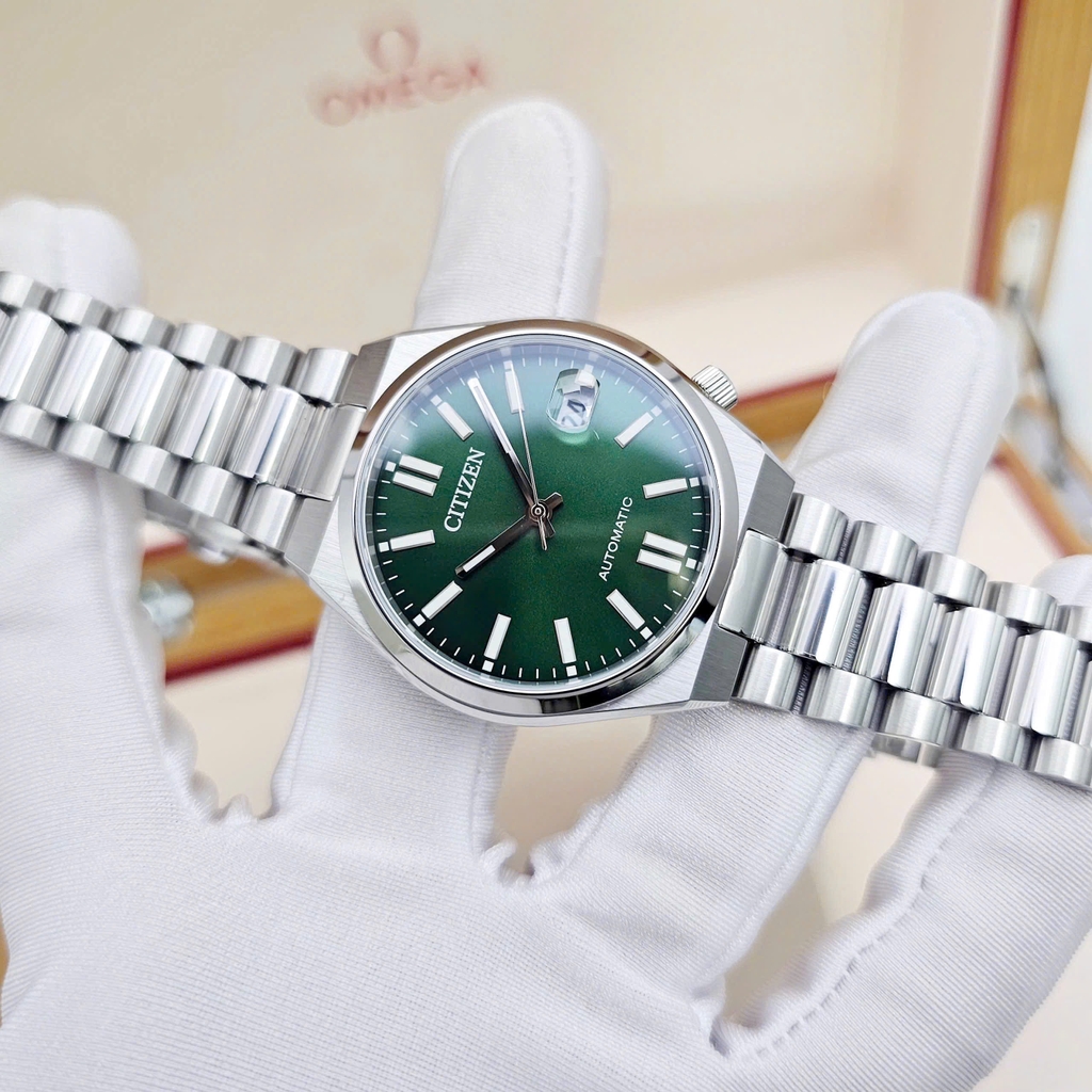 Đồng Hồ Unisex Citizen Automatic Tsuyosa 37mm Green NJ0200-50X