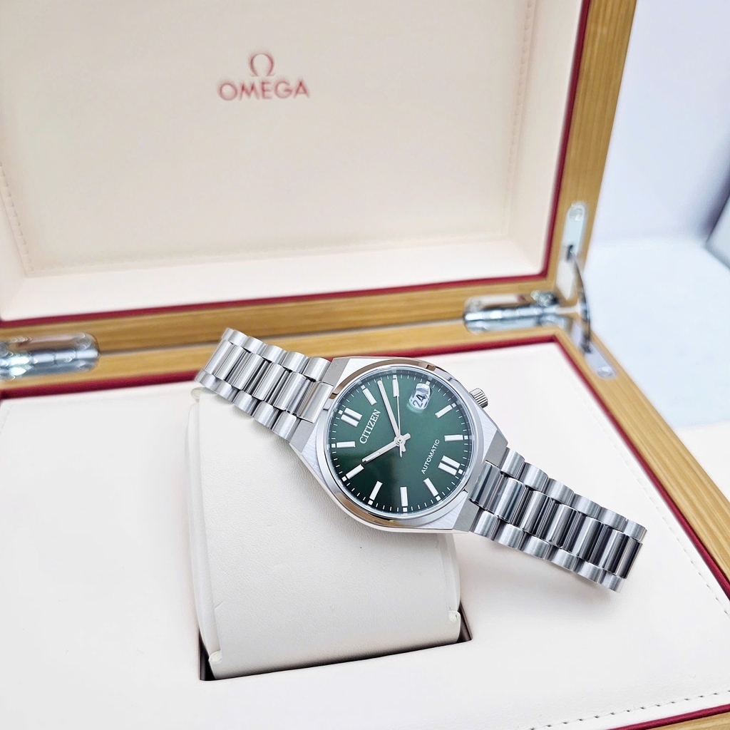 Đồng Hồ Unisex Citizen Automatic Tsuyosa 37mm Green NJ0200-50X