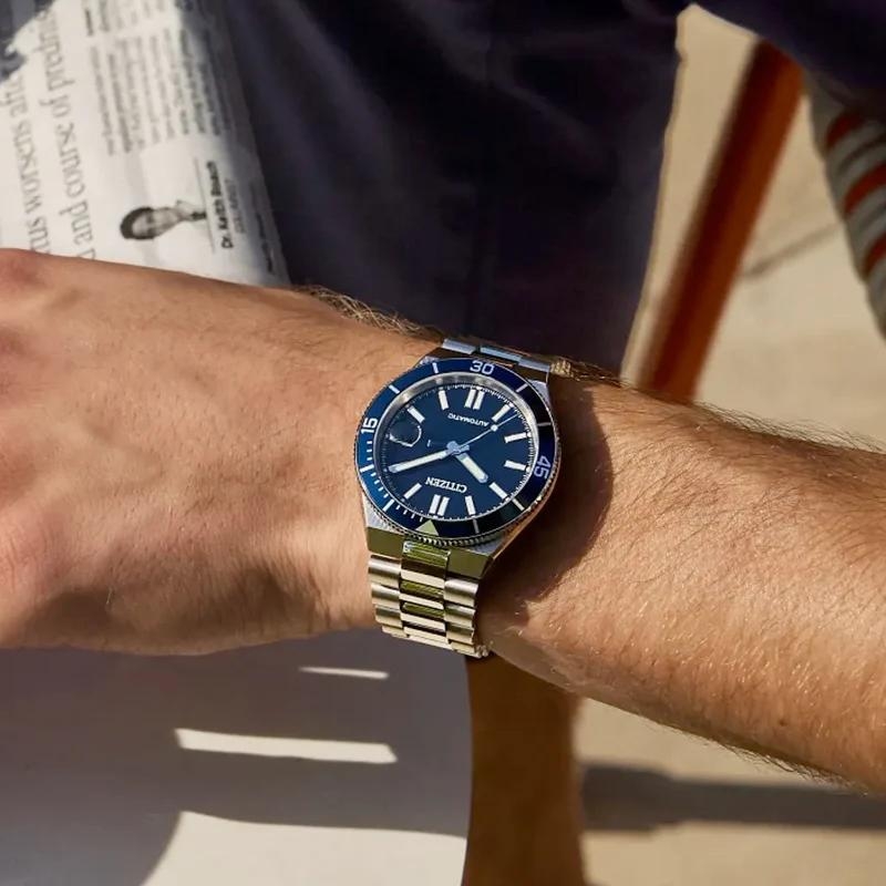 Đồng Hồ Nam Citizen Automatic Tsuyosa Shore Mechanical Blue NJ0230-59L