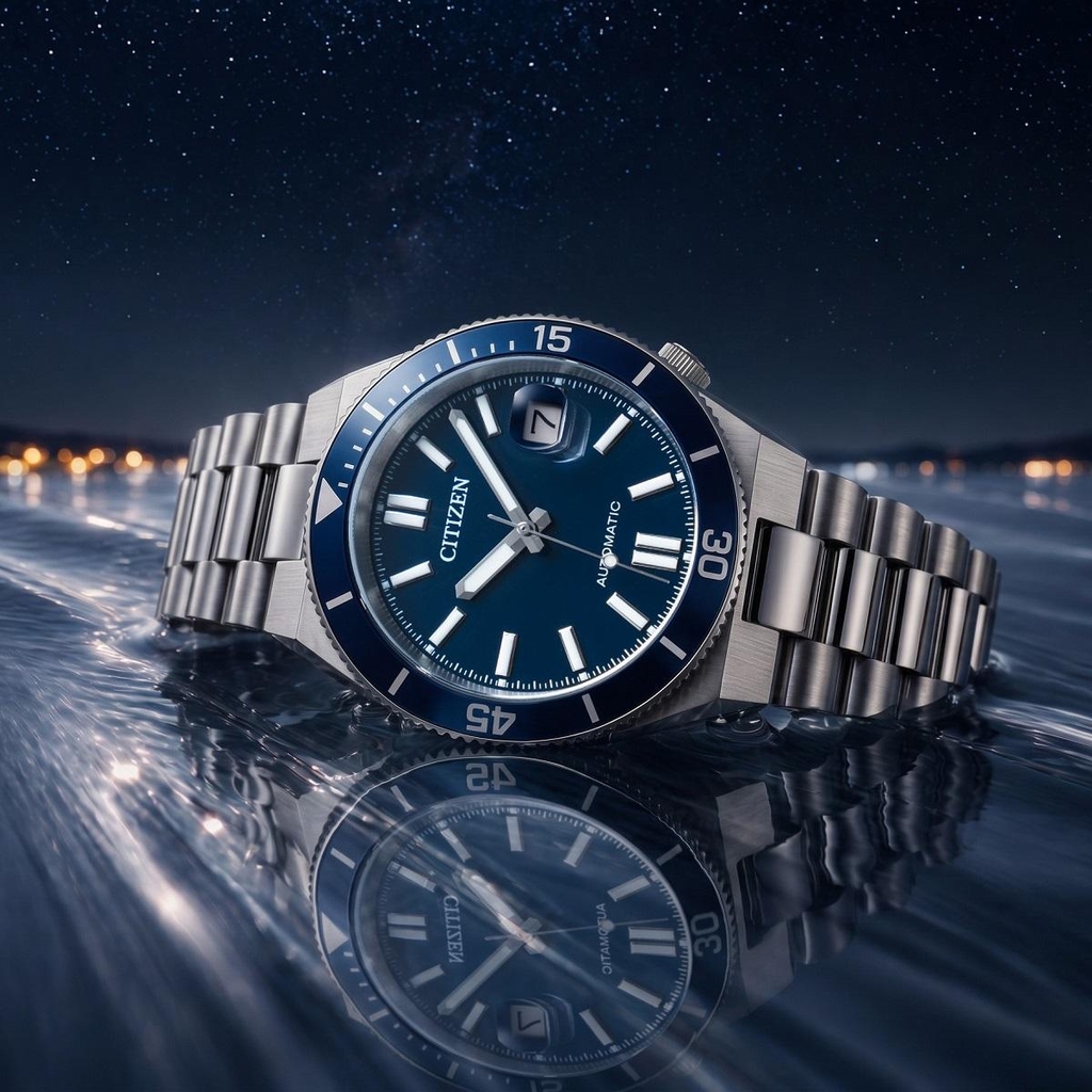 Đồng Hồ Nam Citizen Automatic Tsuyosa Shore Mechanical Blue NJ0230-59L