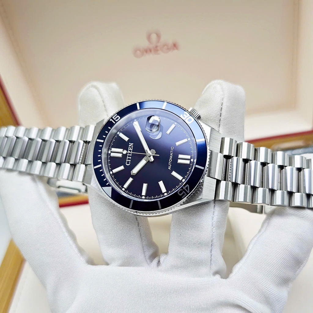 Đồng Hồ Nam Citizen Automatic Tsuyosa Shore Mechanical Blue NJ0230-59L