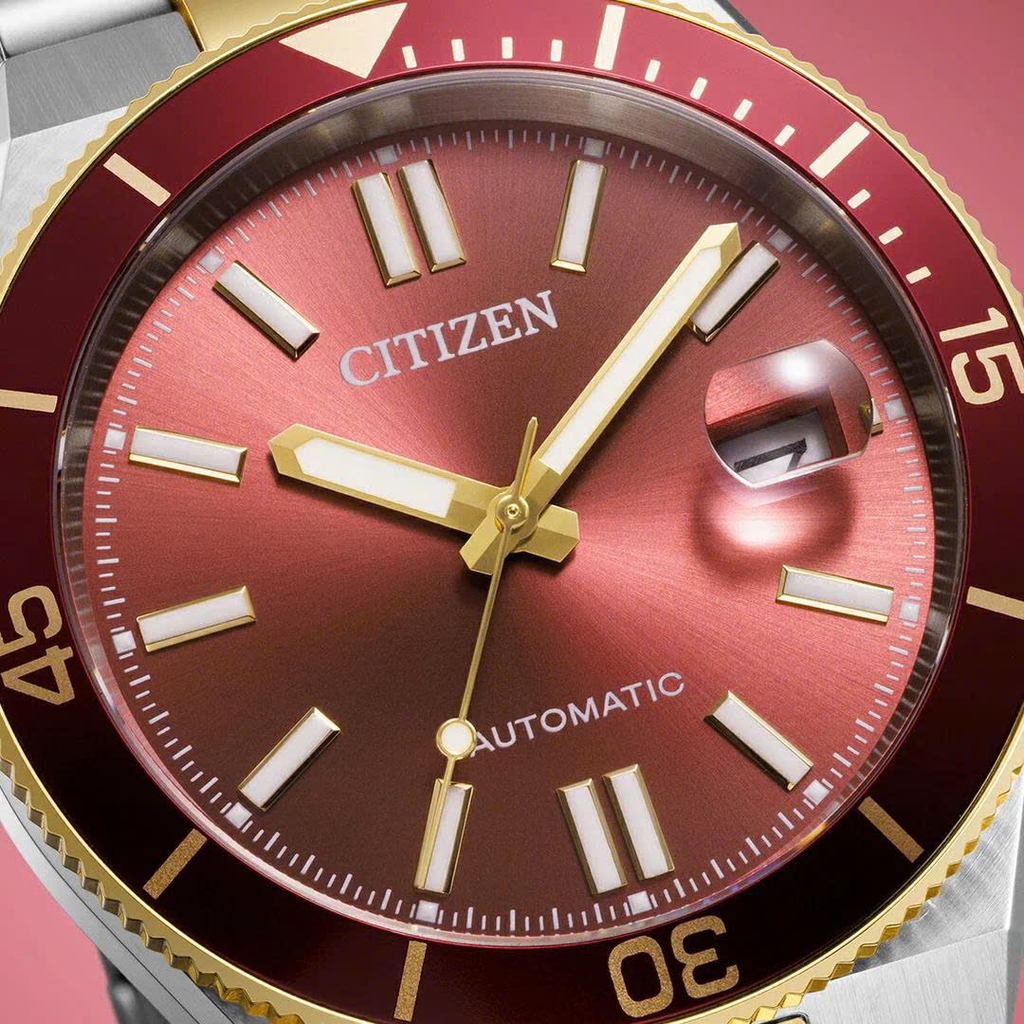 Đồng Hồ Nam Citizen Automatic Tsuyosa Shore Mechanical red NJ0234-58X
