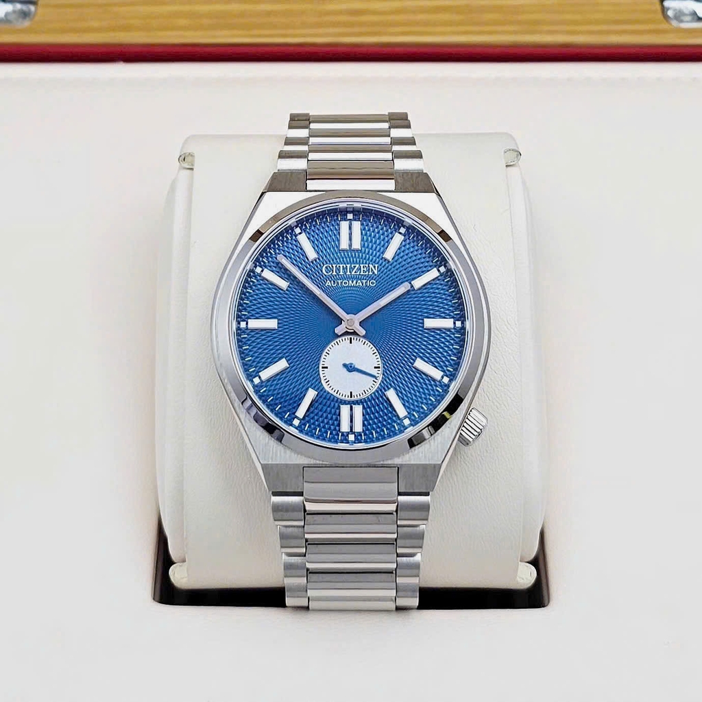 Đồng Hồ Nam Citizen Automatic Tsuyosa Small Second Blue NK5010-51L