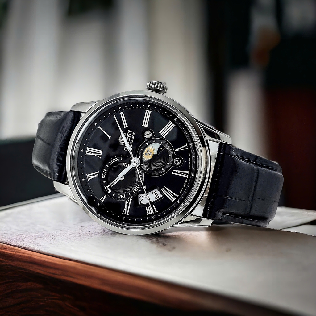 Đồng Hồ Nam Orient Automatic Sun & Moon Gen 3 Black RA-AK0010B30B ( RA-AK0010B10B ) ( RA-AK0010B00C ) ( RA-AK0010B )