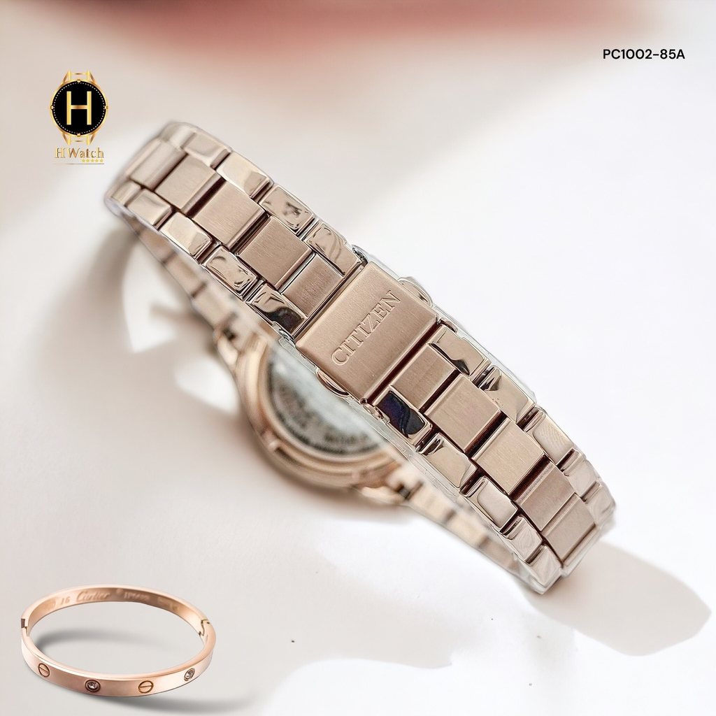Đồng Hồ Nữ Citizen Automatic PC1002-85A Rose Open Heart Diamond