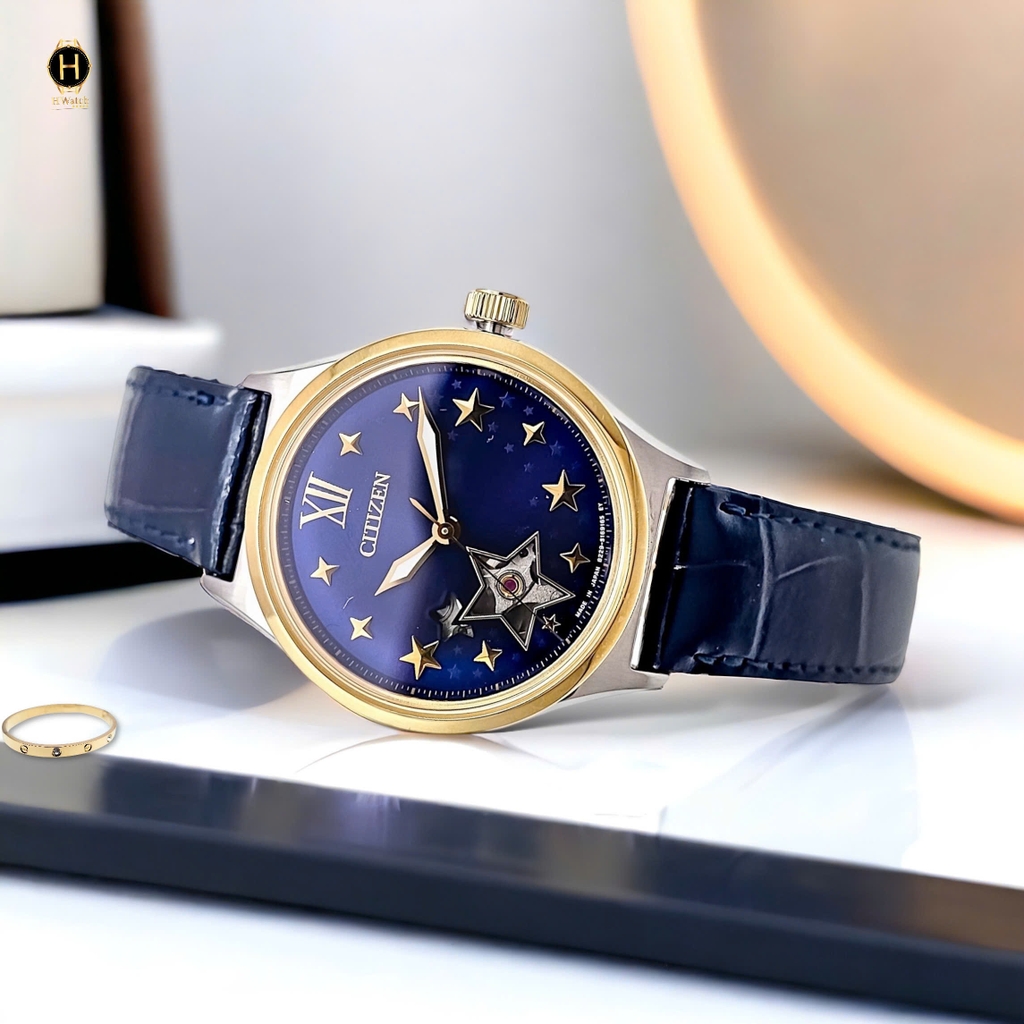 Đồng Hồ Nữ Citizen Automatic Open Heart PC1009-27M