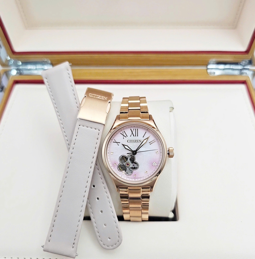 Đồng Hồ Nữ Citizen Automatic Sakura Special Edition PC1017-70Y