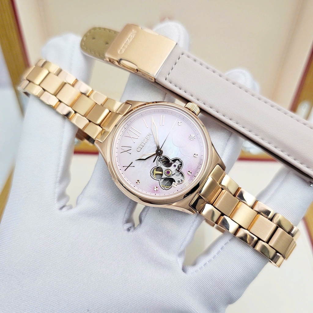 Đồng Hồ Nữ Citizen Automatic Sakura Special Edition PC1017-70Y