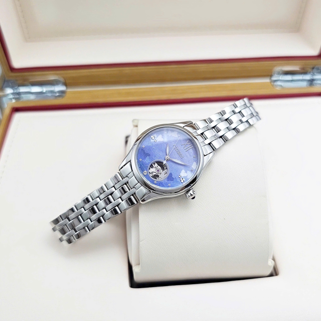 Đồng Hồ Nữ Citizen Automatic Luna Mechanical PR1040-88N