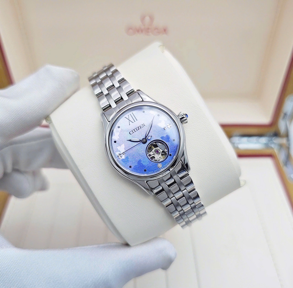 Đồng Hồ Nữ Citizen Automatic Luna Mechanical PR1040-88N