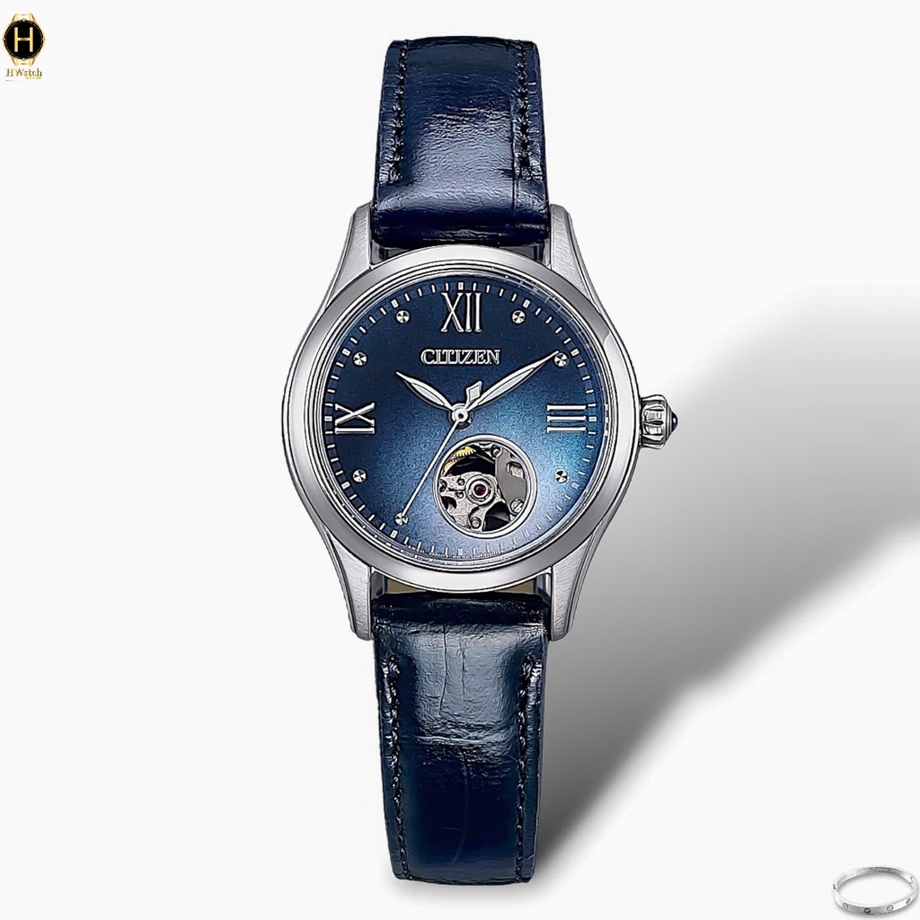 Đồng Hồ Nữ Citizen Automatic Open Heart PR1041-18N