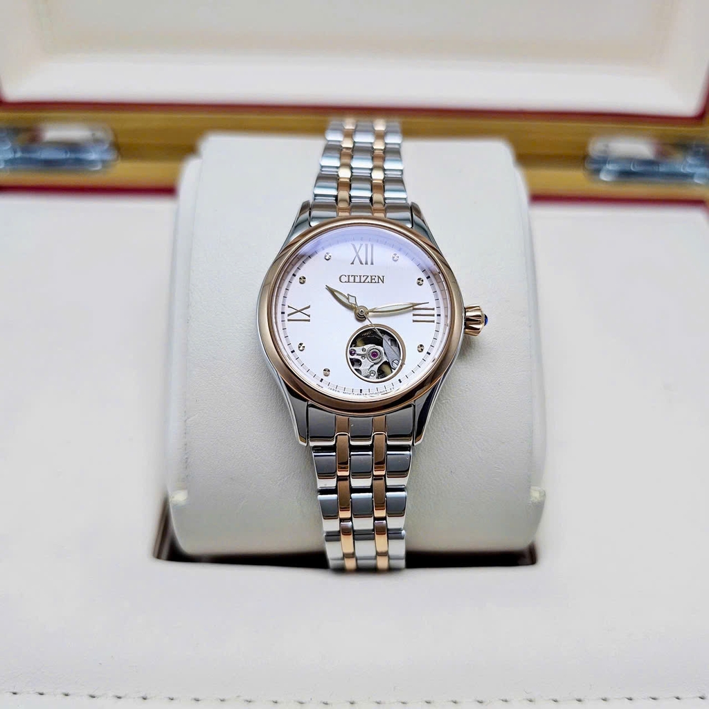 Đồng Hồ Nữ Citizen Automatic Open Heart PR1044-87X