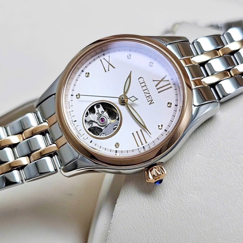 Đồng Hồ Nữ Citizen Automatic Open Heart PR1044-87X