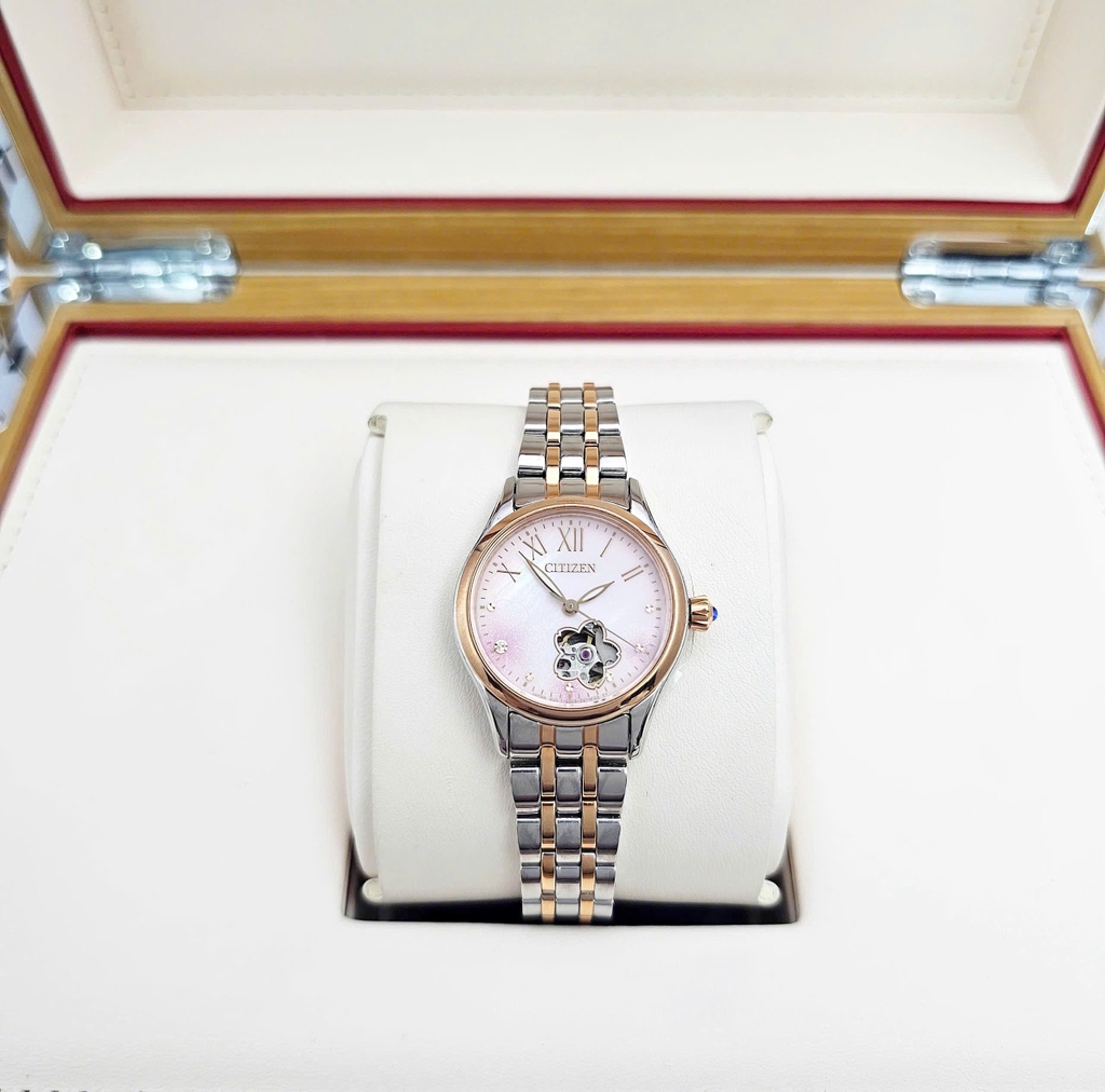 Đồng Hồ Nữ Citizen Automatic Open Heart PR1044-87Y