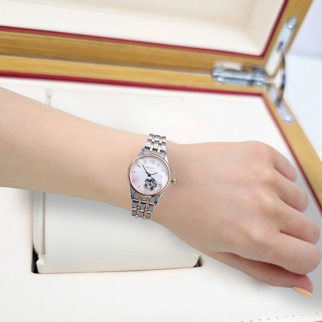Đồng Hồ Nữ Citizen Automatic Open Heart PR1044-87Y