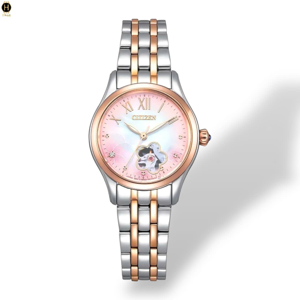 Đồng Hồ Nữ Citizen Automatic Open Heart PR1044-87Y