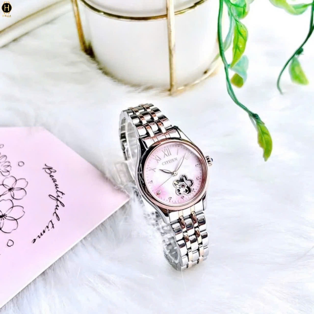 Đồng Hồ Nữ Citizen Automatic Open Heart PR1044-87Y