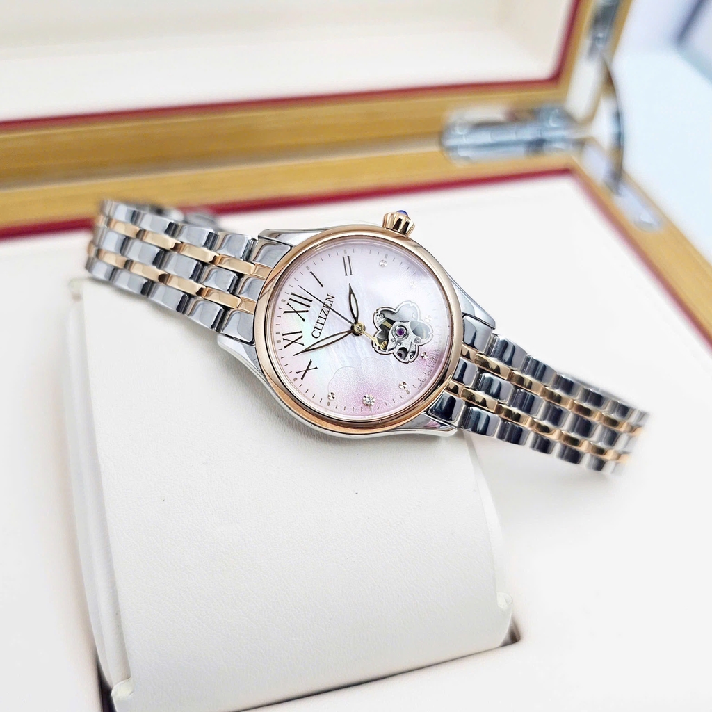 Đồng Hồ Nữ Citizen Automatic Open Heart PR1044-87Y