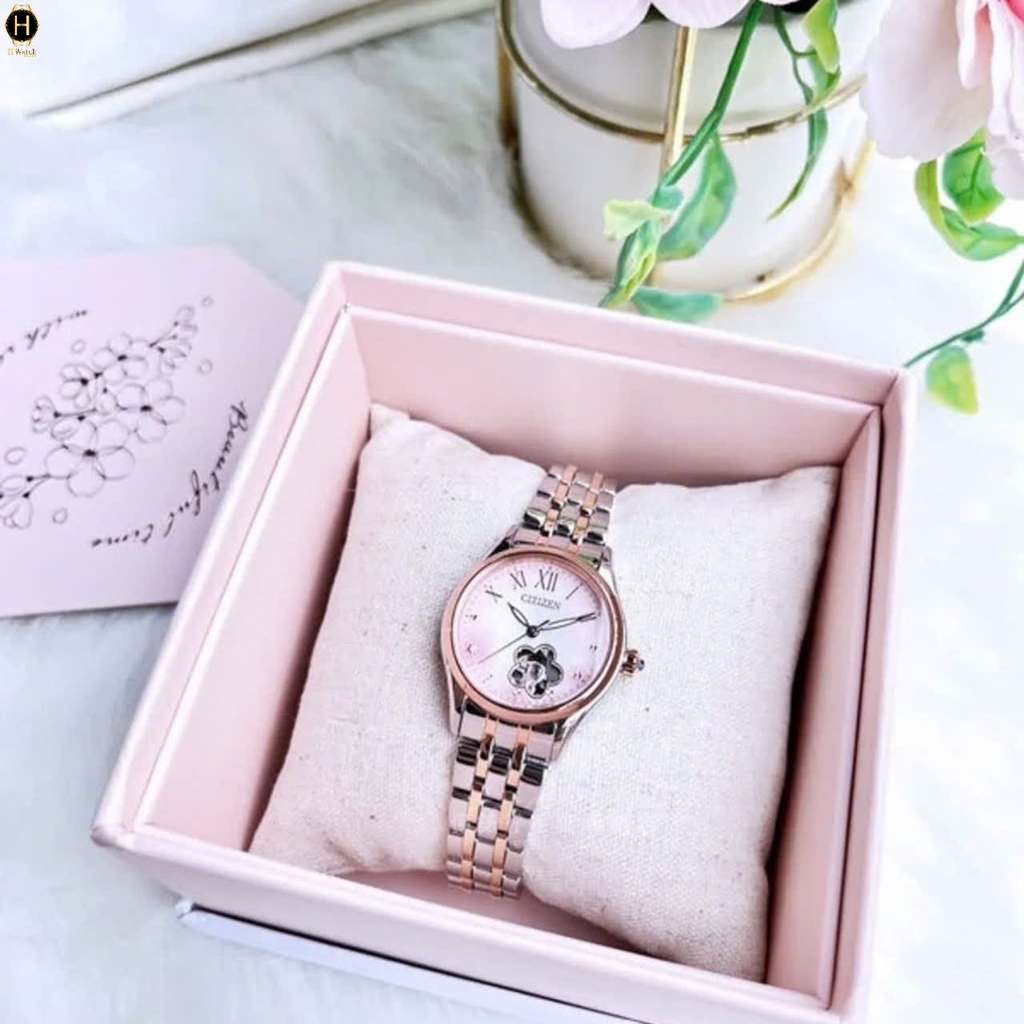 Đồng Hồ Nữ Citizen Automatic Open Heart PR1044-87Y