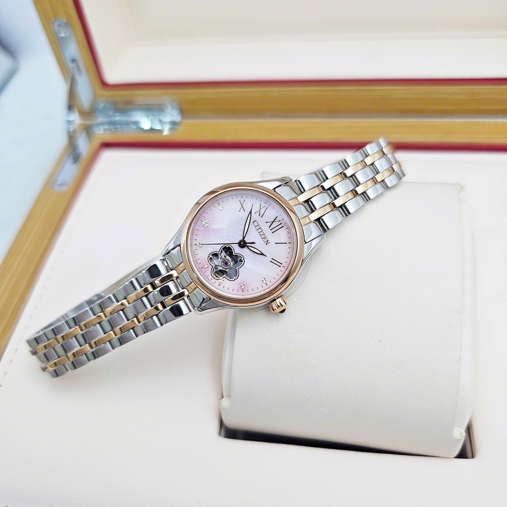 Đồng Hồ Nữ Citizen Automatic Open Heart PR1044-87Y