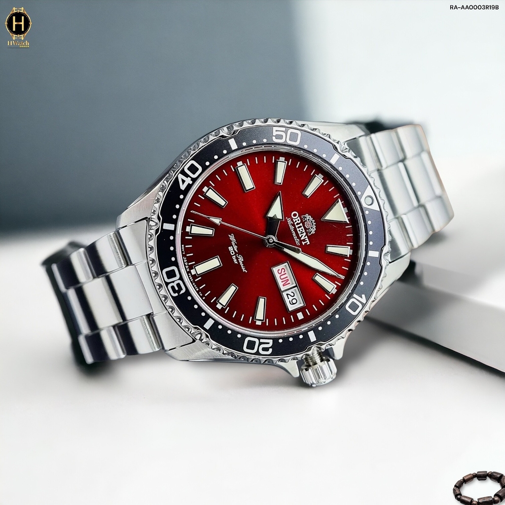 Đồng Hồ Nam Orient Automatic Mako 3 Red Diver's RA-AA0003R19B ( RA-AA0003R )