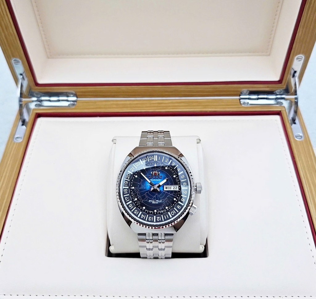 Đồng Hồ Nam Orient Automatic Revival World Map RA-AA0E03L ( RA-AA0E03L19B ) ( RA-AA0E03L09C )