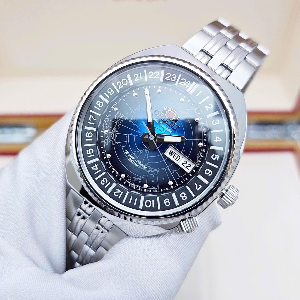 Đồng Hồ Nam Orient Automatic Revival World Map RA-AA0E03L ( RA-AA0E03L19B ) ( RA-AA0E03L09C )