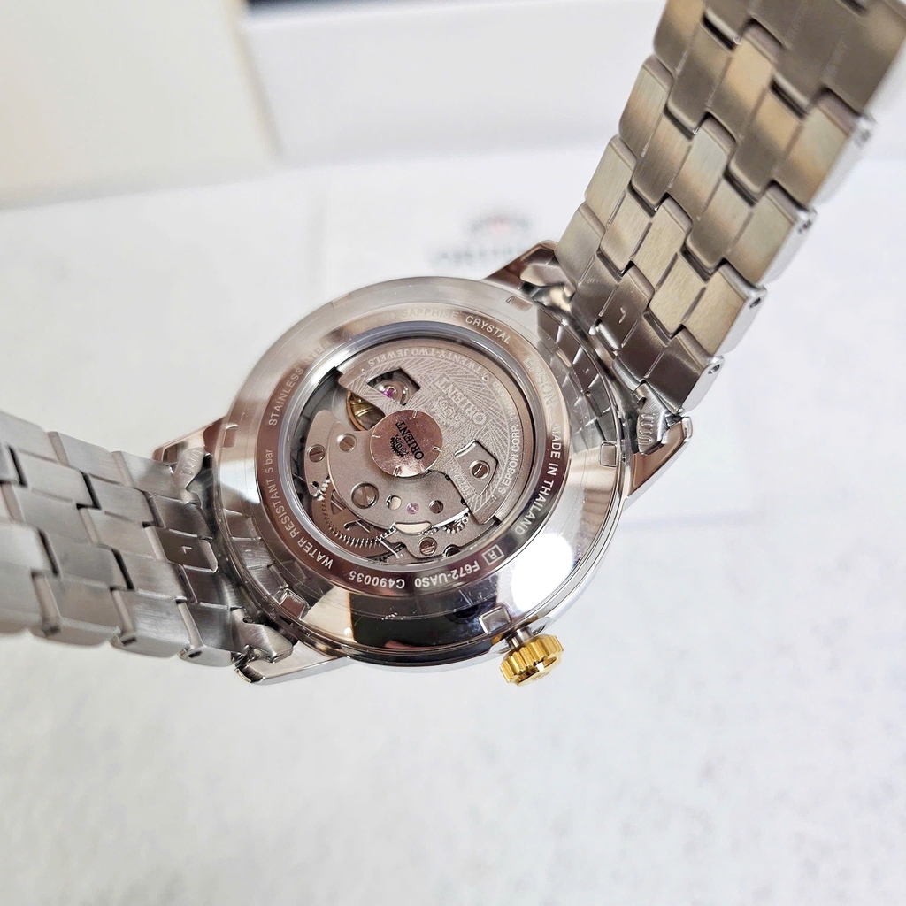 Đồng Hồ Nam Orient Automatic Symphony 4 Demi Gold RA-AC0F08G10B RA-AC0F08G30B