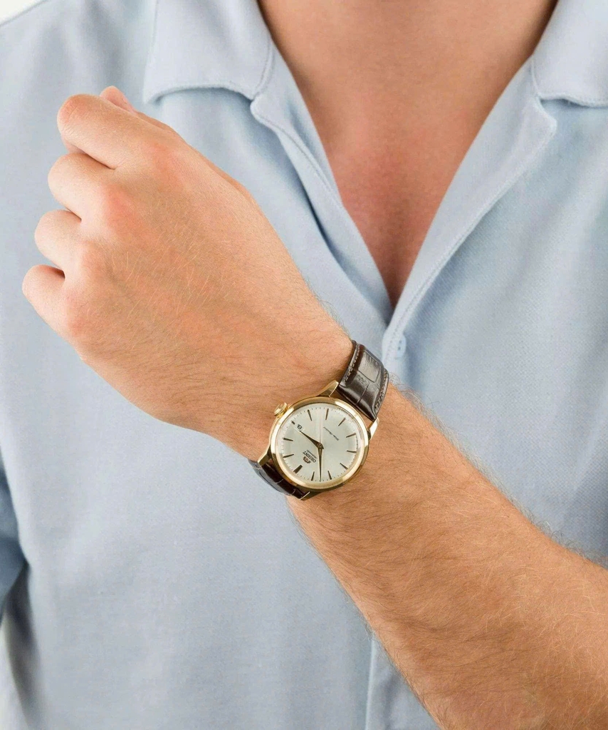 Đồng Hồ Nam Orient Automatic Contemporary Classic Bambino RA-AC0M01S30B ( RA-AC0M01S10B ) ( RA-AC0M01S ) Dây Da Nâu Thép Vàng Mặt Trắng