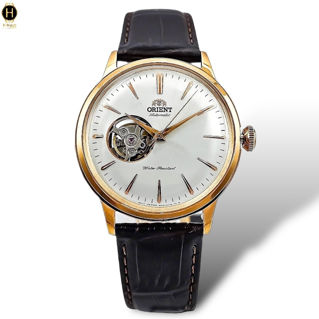 Đồng Hồ Nam Orient Automatic RA-AG0001S RA-AG0001S10B RA-AG0001S00C RN-AG0004S Dây Da Vỏ Vàng Mặt Trắng Thanh Lịch