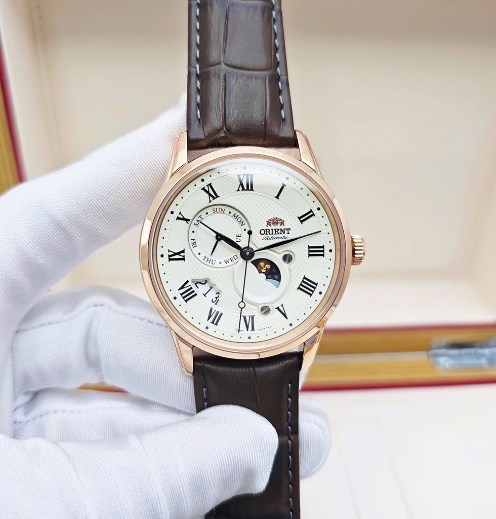 Đồng Hồ Nam Orient Automatic Sun And Moon Gen 3 Rose RA-AK0007S10B ( RA-AK0007S30B ) ( RA-AK0007S ) ( RN-AK0001S )