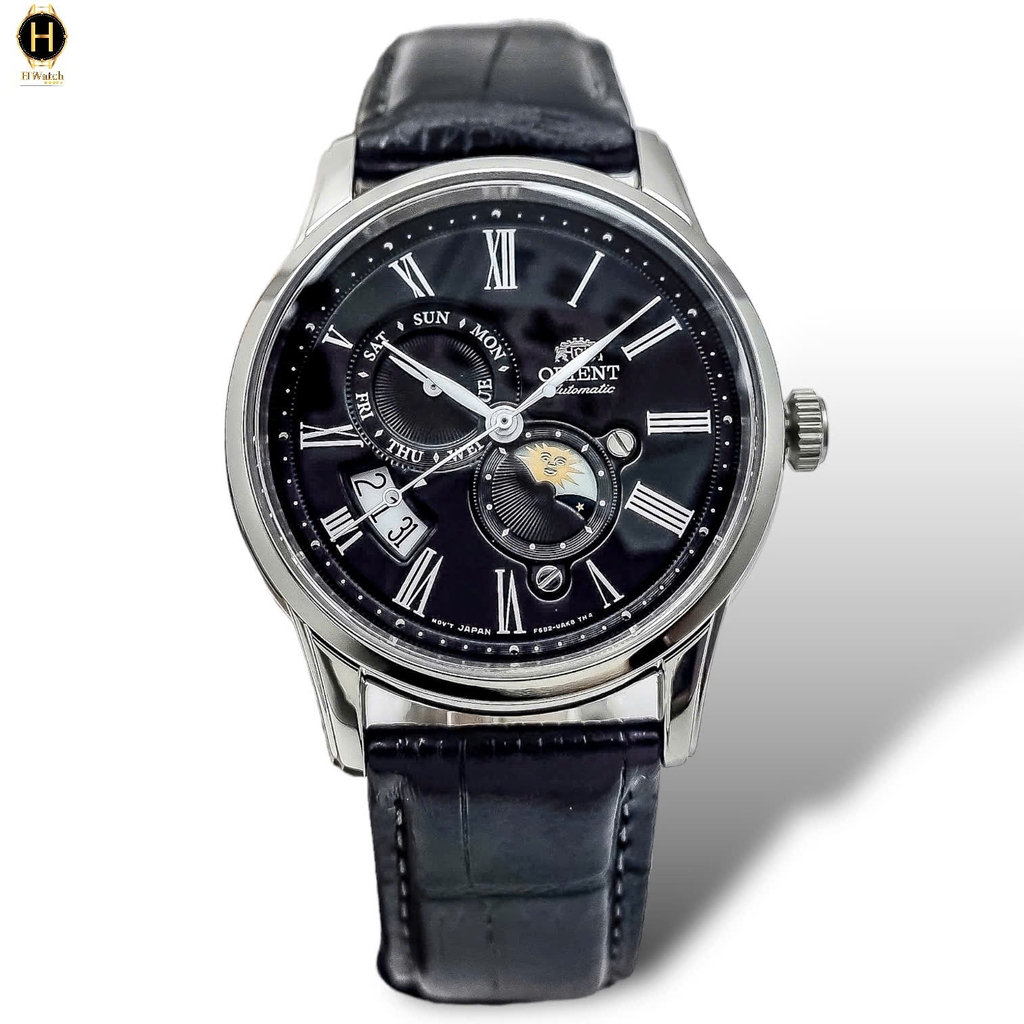 Đồng Hồ Nam Orient Automatic Sun And Moon Gen 3 Black RA-AK0010B10B ( RA-AK0010B00C ) ( RA-AK0010B ) ( RA-AK0010B30B )