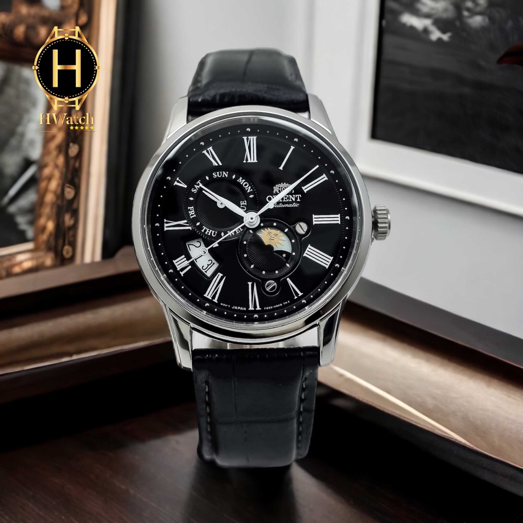 Đồng Hồ Nam Orient Automatic Sun And Moon Gen 3 Black RA-AK0010B10B ( RA-AK0010B00C ) ( RA-AK0010B ) ( RA-AK0010B30B )