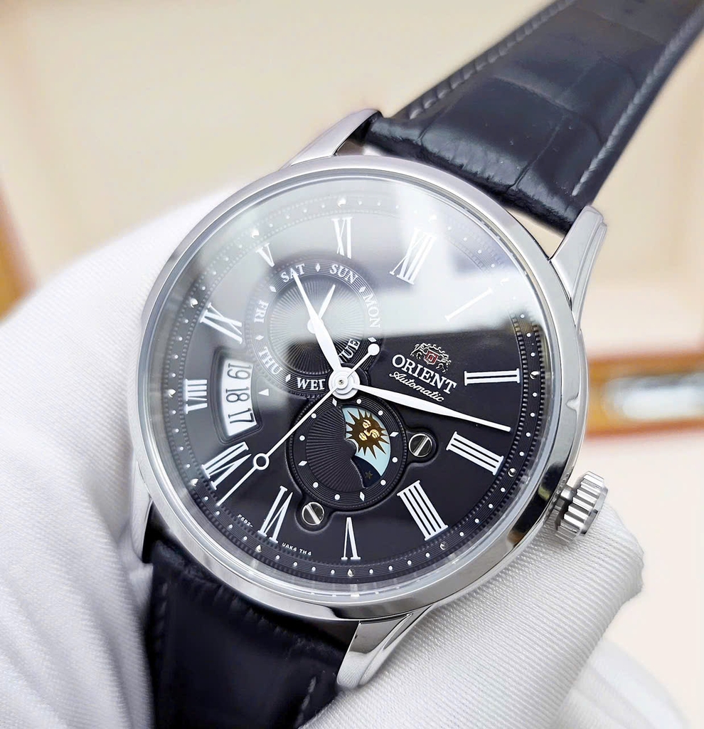 Đồng Hồ Nam Orient Automatic Sun & Moon Gen 3 Black RA-AK0010B30B ( RA-AK0010B10B ) ( RA-AK0010B00C ) ( RA-AK0010B )