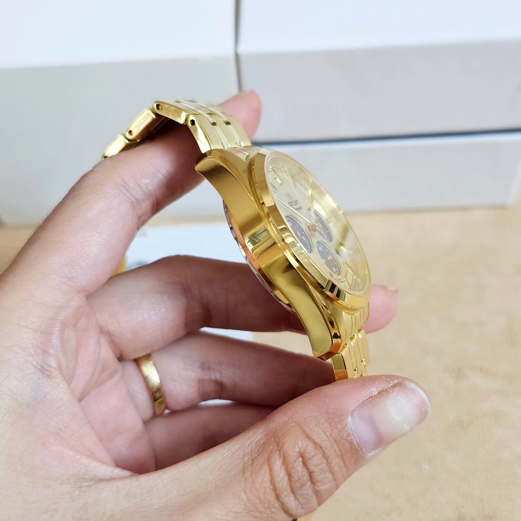 Đồng Hồ Nam Orient Quartz Solar Contemporary Chronograph RA-TX0301G10B