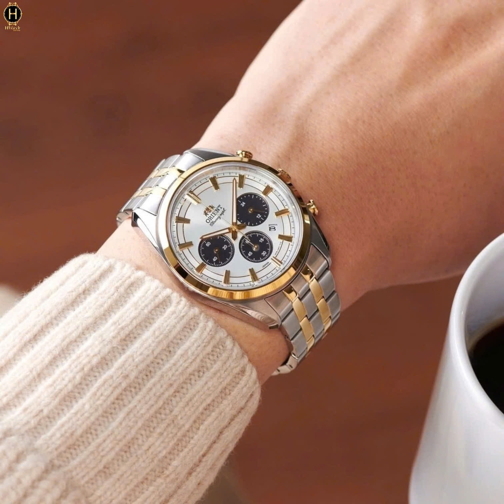 Đồng Hồ Nam Orient Quartz Solar Contemporary Chronograph RA-TX0302S10B