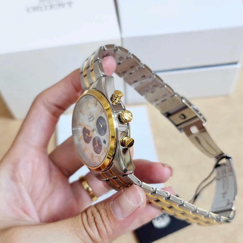 Đồng Hồ Nam Orient Quartz Solar Contemporary Chronograph RA-TX0302S10B