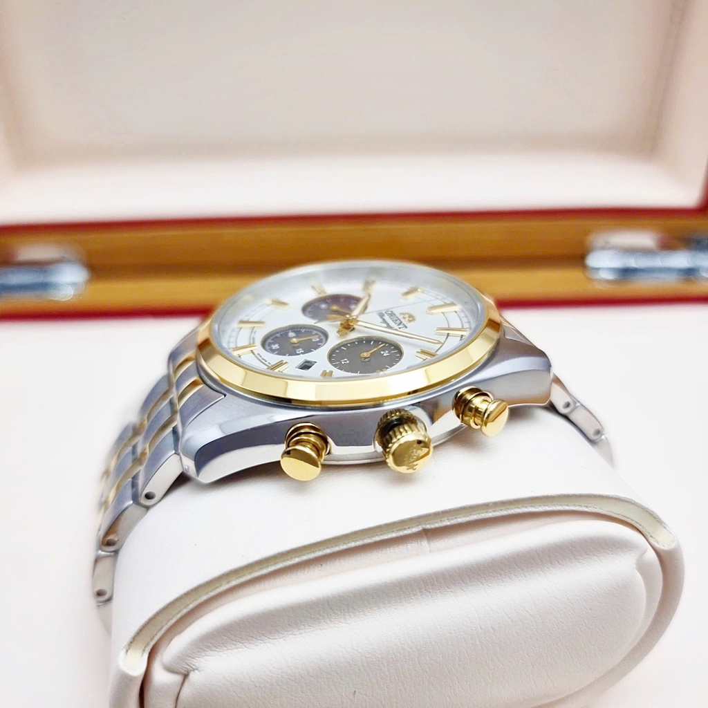 Đồng Hồ Nam Orient Quartz Solar Contemporary Chronograph RA-TX0302S10B