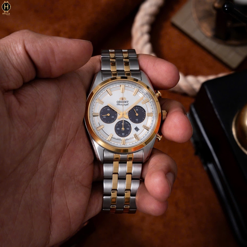 Đồng Hồ Nam Orient Quartz Solar Contemporary Chronograph RA-TX0302S10B