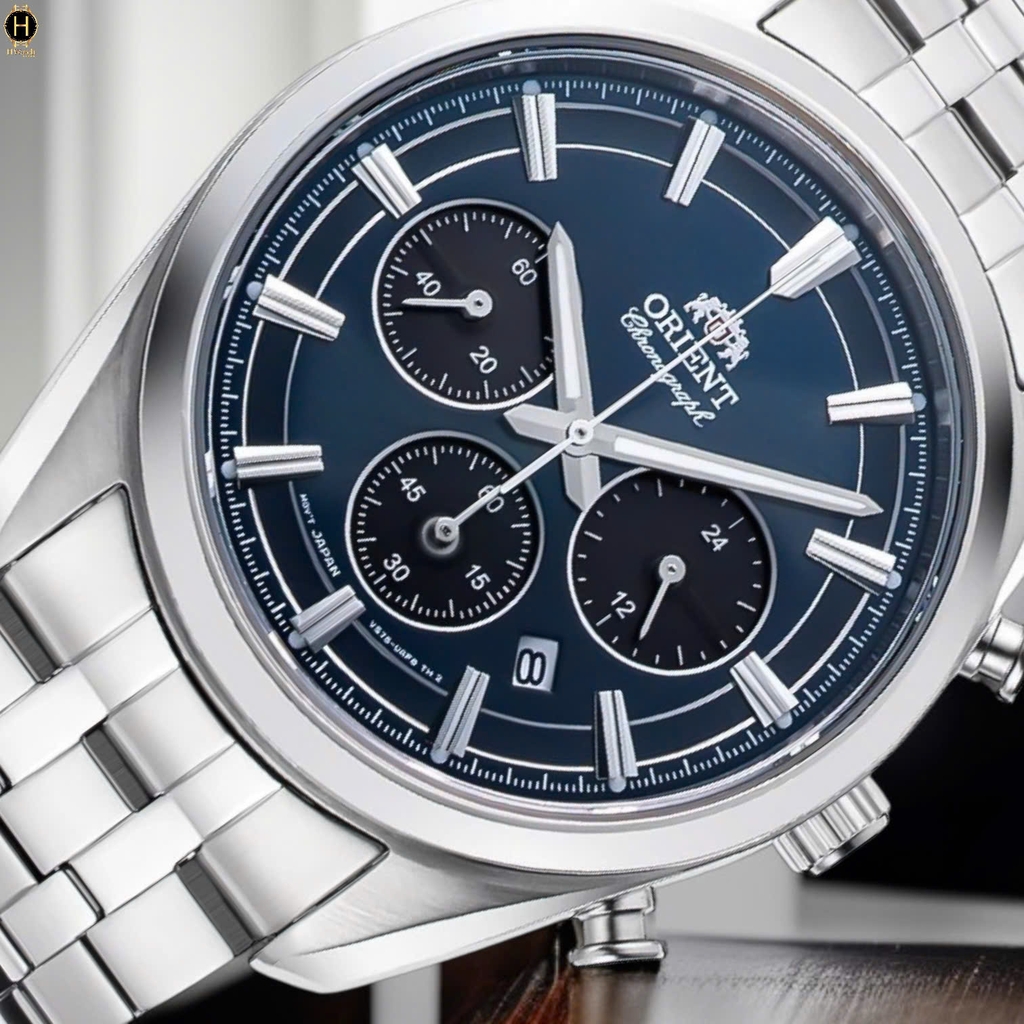 Đồng Hồ Nam Orient Quartz Solar Contemporary Chronograph RA-TX0303L10B