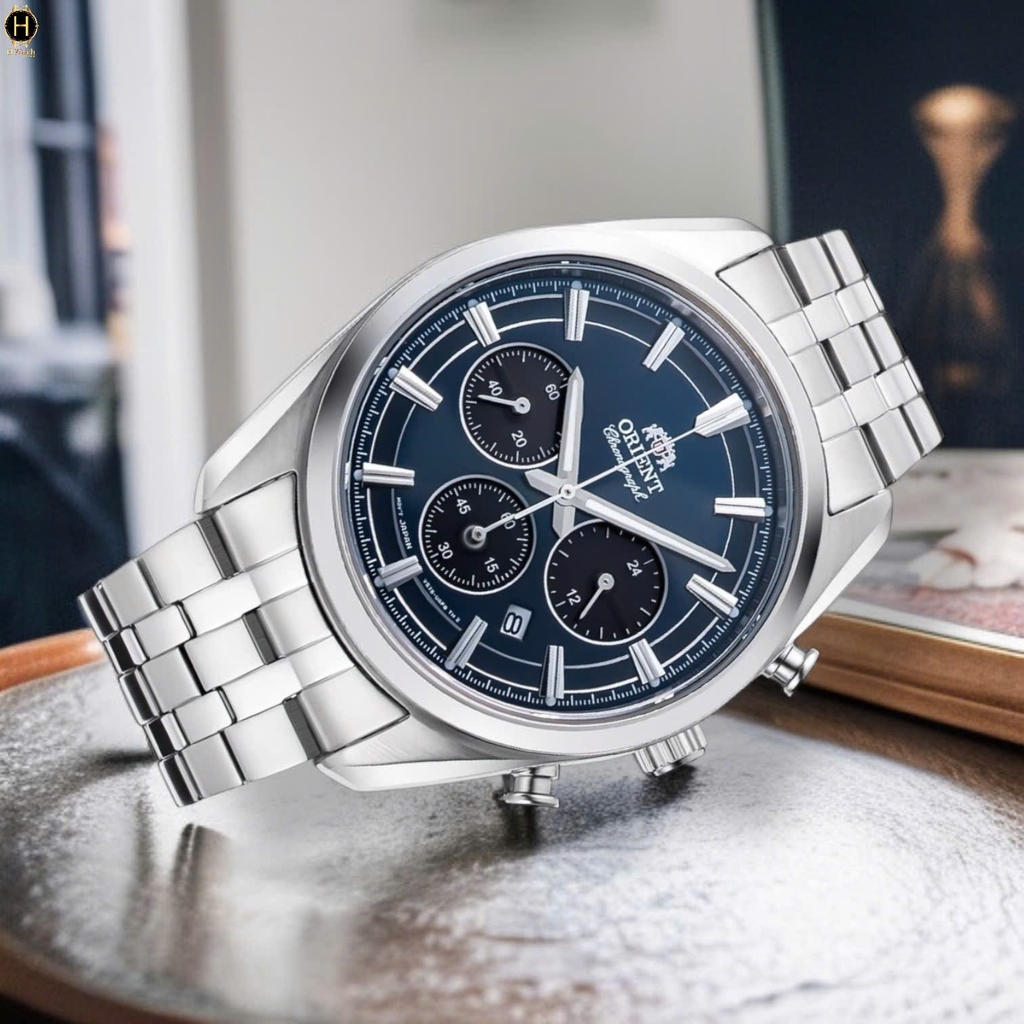 Đồng Hồ Nam Orient Quartz Solar Contemporary Chronograph RA-TX0303L10B
