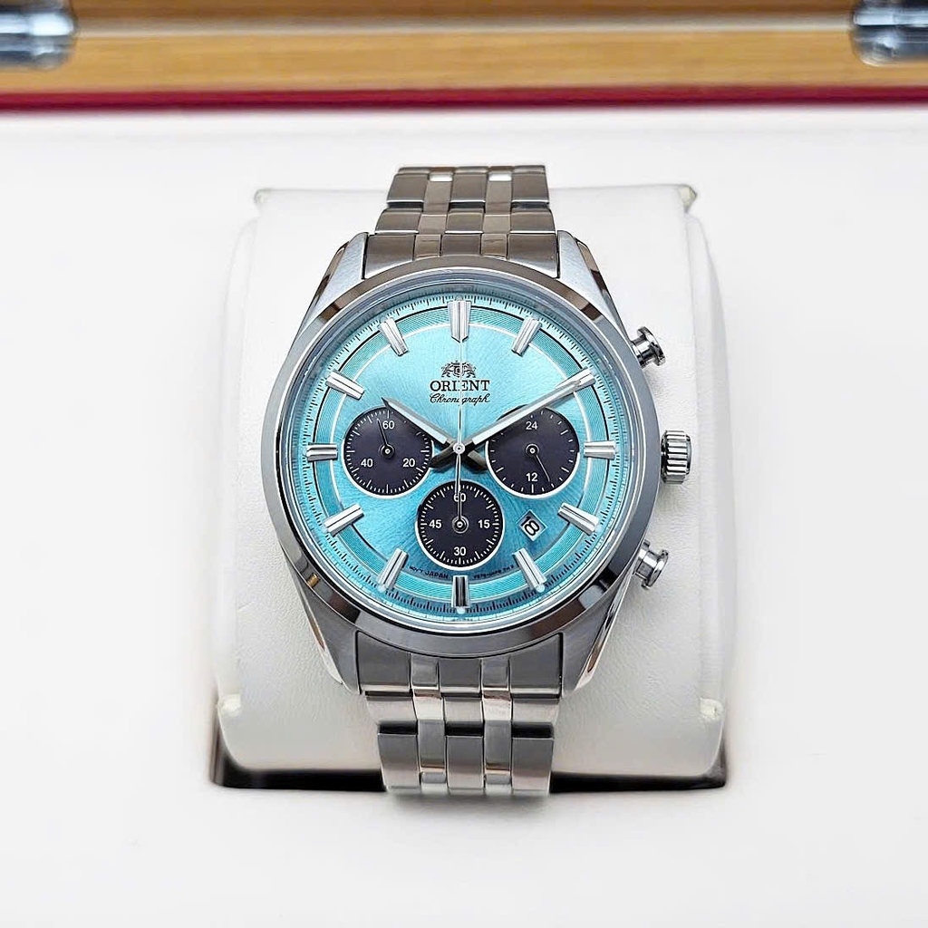 Đồng Hồ Nam Orient Quartz Solar Contemporary Chronograph RA-TX0304L10B