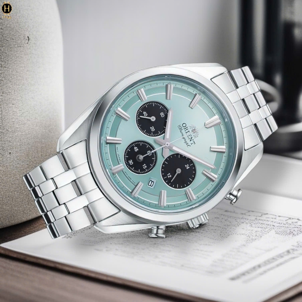 Đồng Hồ Nam Orient Quartz Solar Contemporary Chronograph RA-TX0304L10B