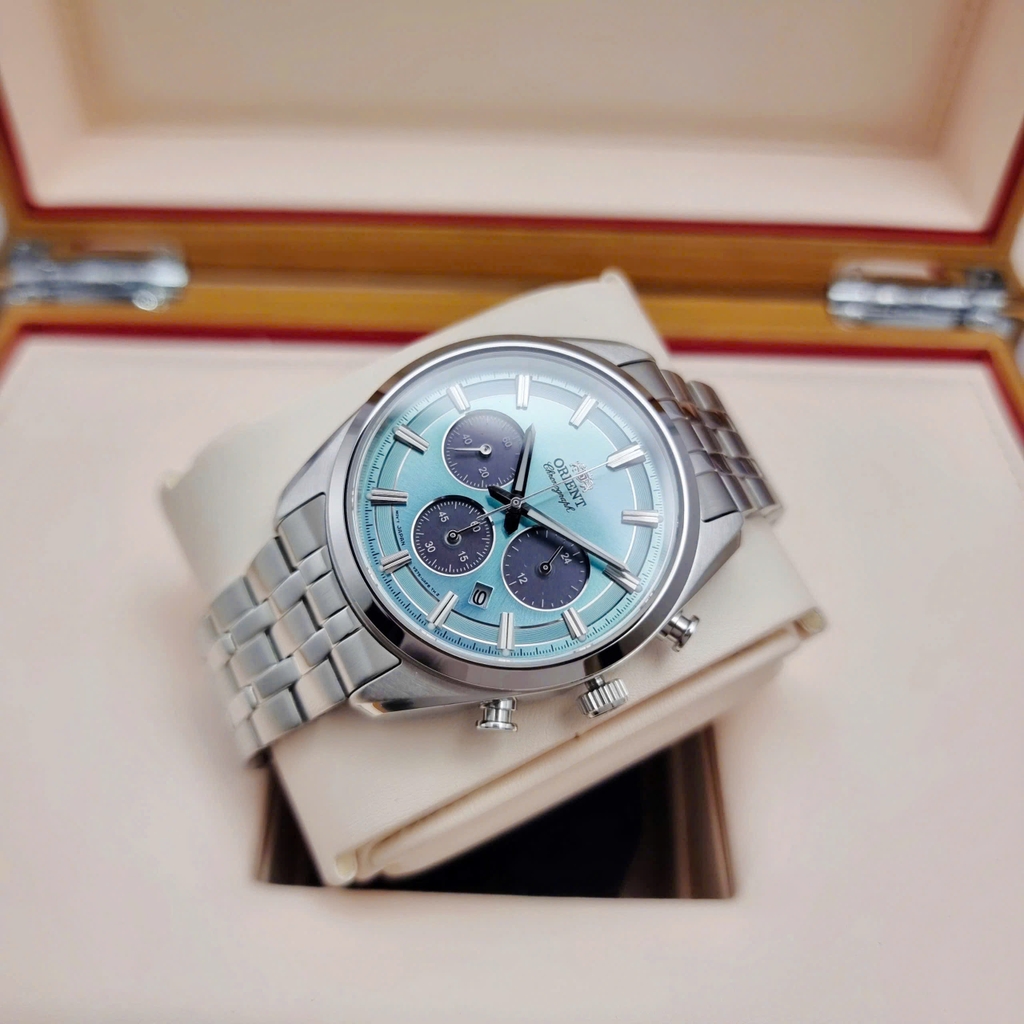 Đồng Hồ Nam Orient Quartz Solar Contemporary Chronograph RA-TX0304L10B
