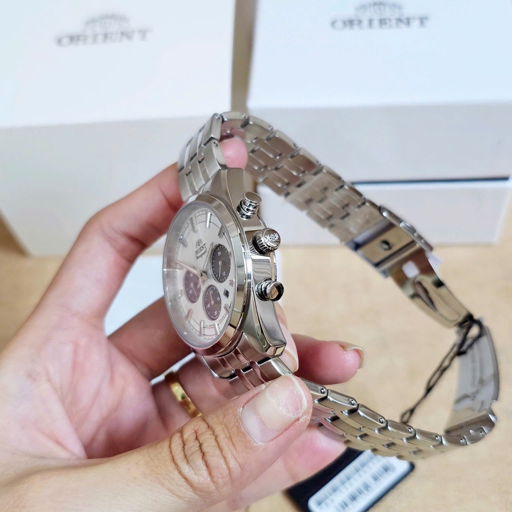 Đồng Hồ Nam Orient Quartz Solar Contemporary Chronograph RA-TX0305S10B