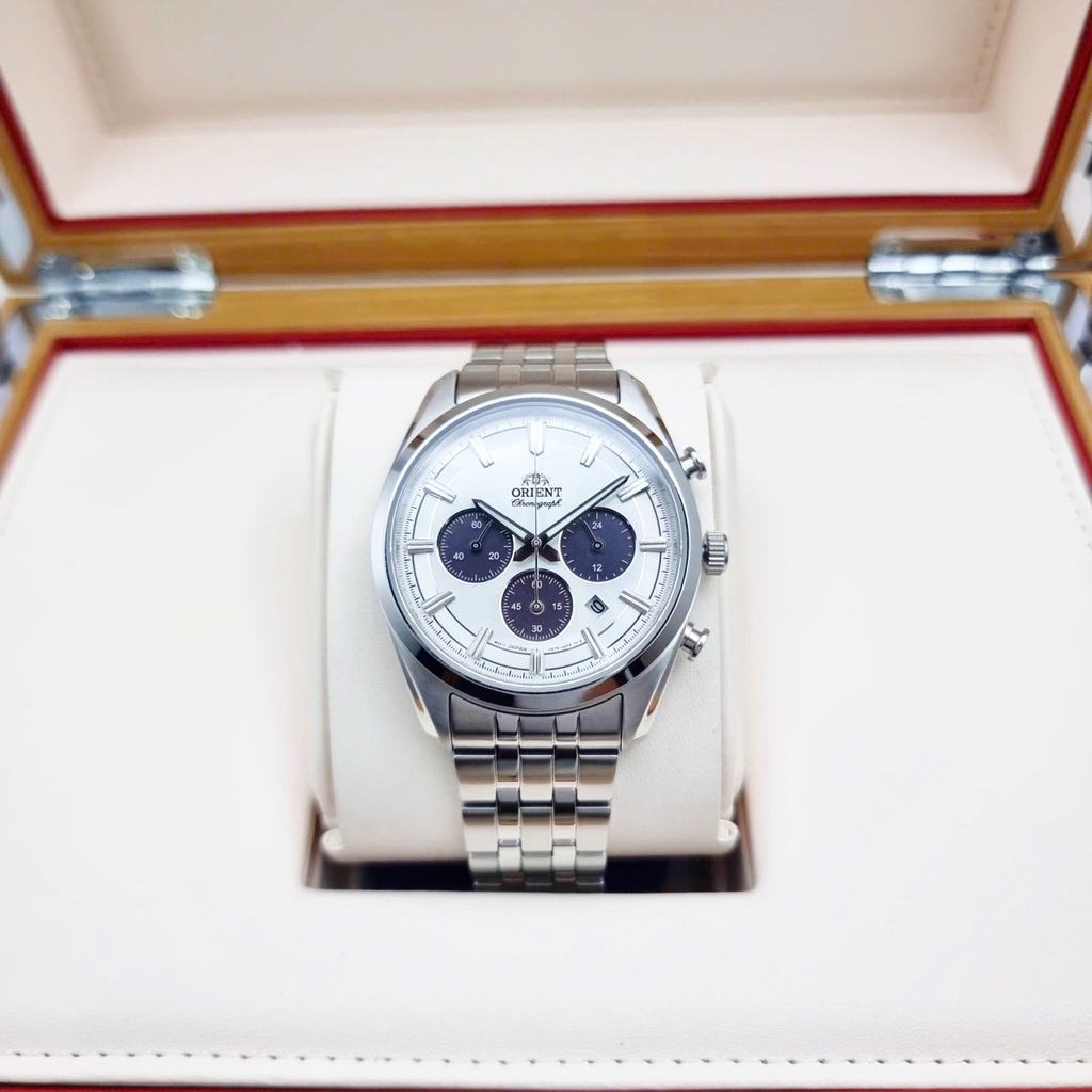 Đồng Hồ Nam Orient Quartz Solar Contemporary Chronograph RA-TX0305S10B