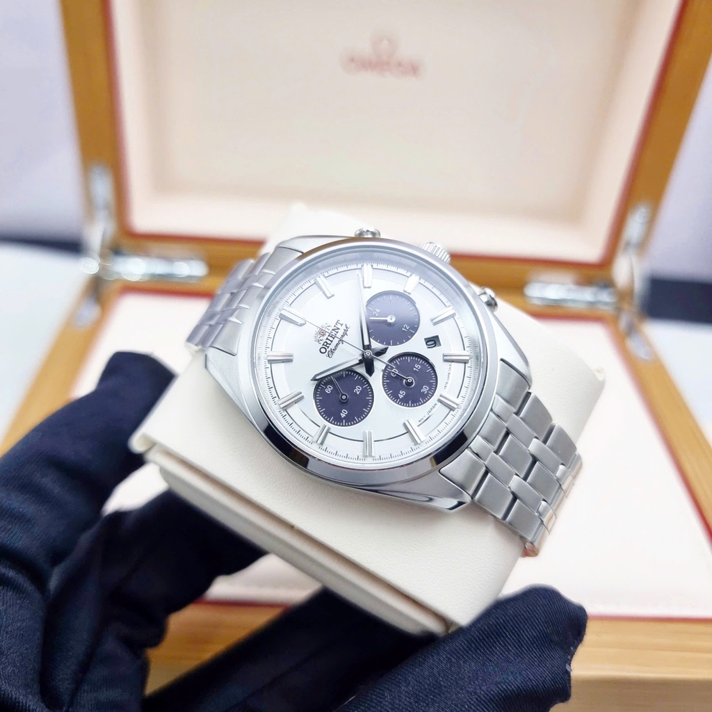 Đồng Hồ Nam Orient Quartz Solar Contemporary Chronograph RA-TX0305S10B