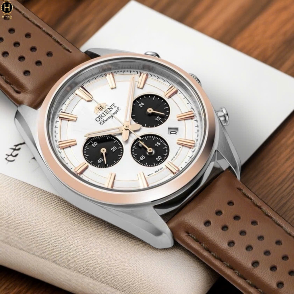 Đồng Hồ Nam Orient Quartz Solar Contemporary Chronograph RA-TX0306S10B